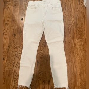 Mother the high waisted looker ankle fray sz29